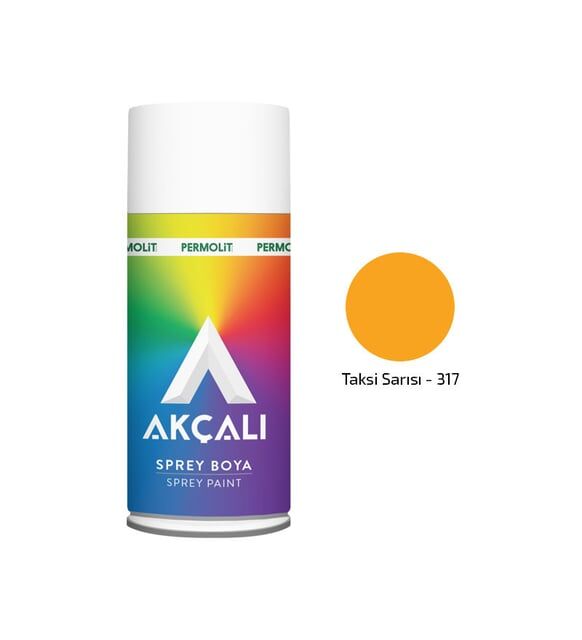 AKÇALI SPREY BOYA 400 ML TAKSİ SARISI 317