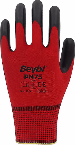 BEYBİ PN5 KIRMIZI NİTRİL İŞ ELDİVENİ 10XL