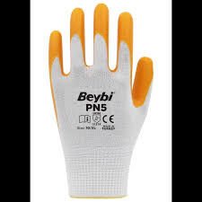 BEYBİ PN5 SARI NİTRİL İŞ ELDİVENİ 10XL