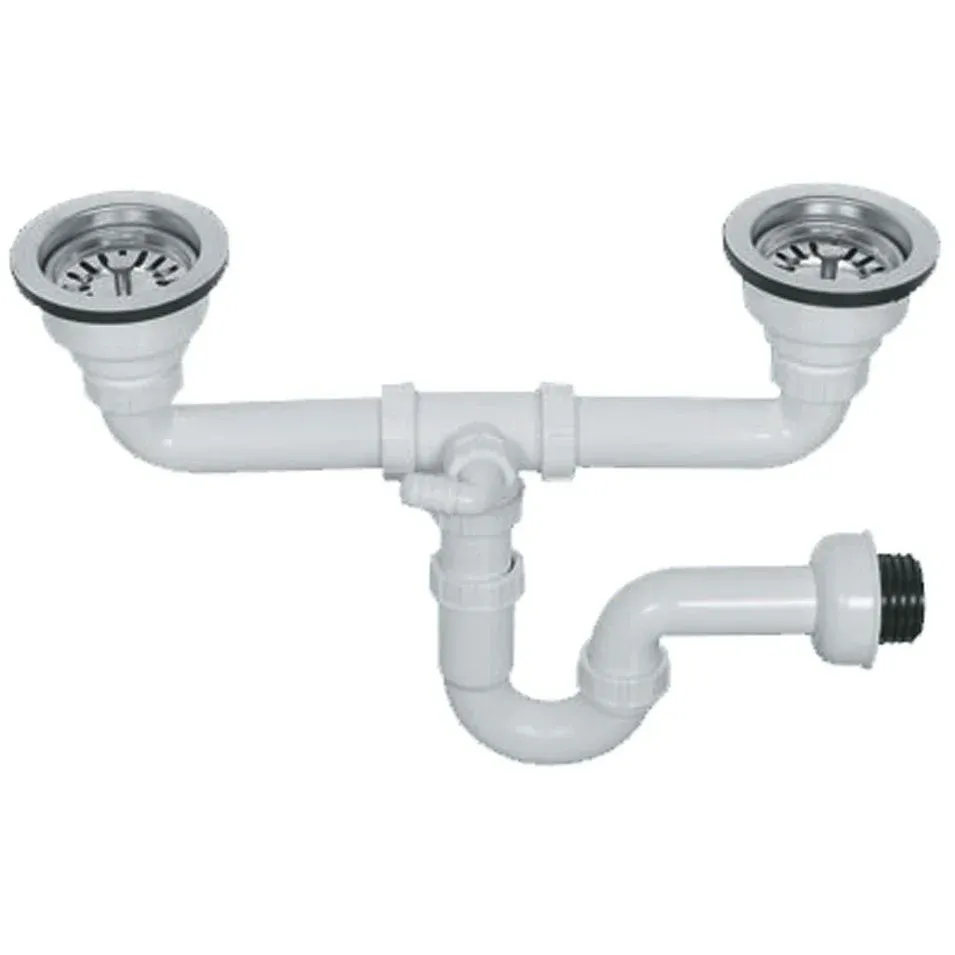 ÇİFT ÇIKIŞLI LAVABO SİFONU