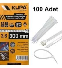 KUPA CIRT KELEPÇE BEYAZ 3,6*300 MM