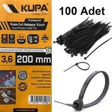 KUPA CIRT KELEPÇE SİYAH 3,6*200 MM
