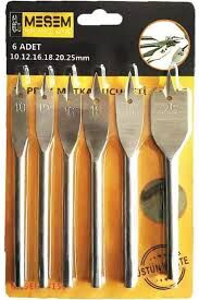 MEŞEM AHŞAP YAPRAK MATKAP UCU 6LI SET