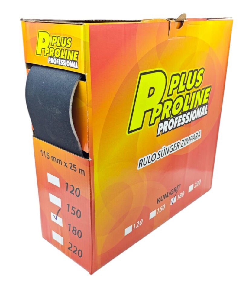 PROLİNE RULO SÜNGER ZIMPARA 115MM*25MT 180 KUM