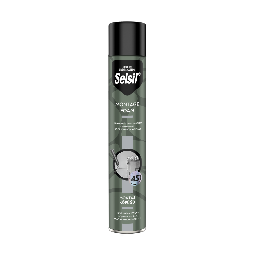 SELSİL POLİÜRETAN MONTAJ KÖPÜĞÜ 750 ML