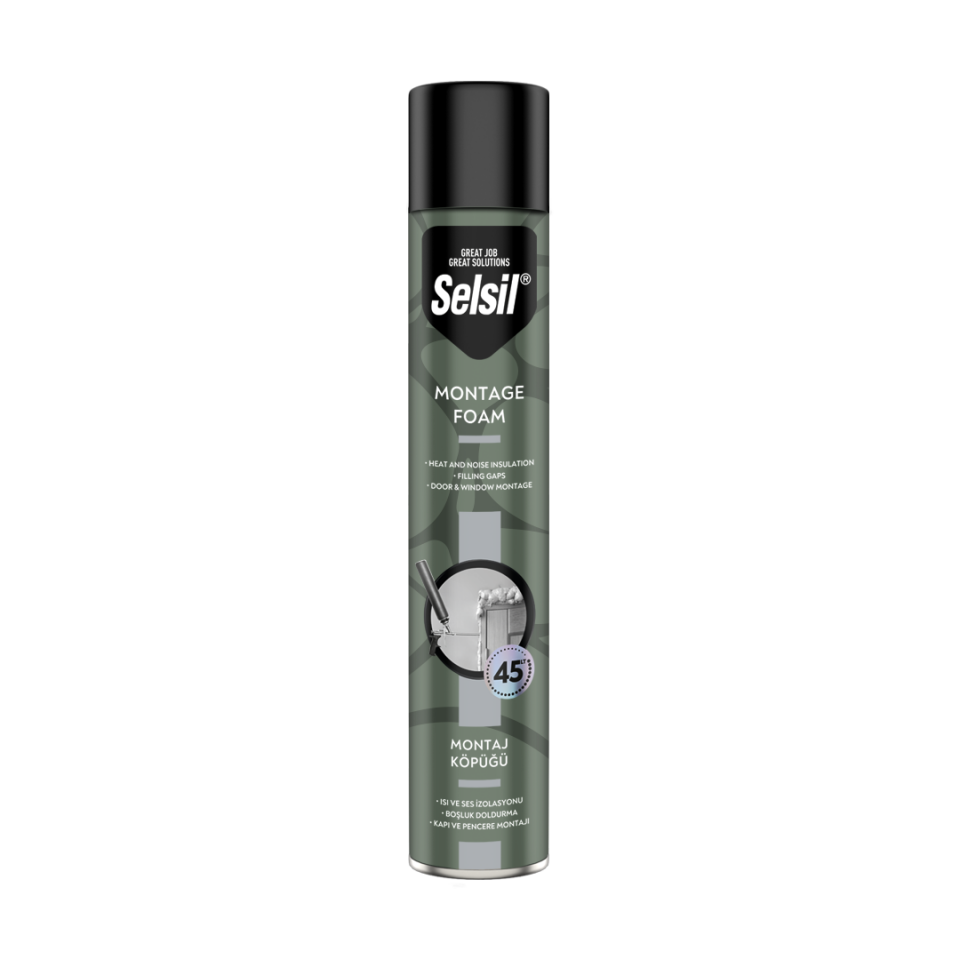 SELSİL POLİÜRETAN MONTAJ KÖPÜĞÜ 750 ML